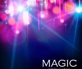 Colorful magic light shiny background vector 02