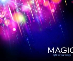 Colorful magic light shiny background vector 05