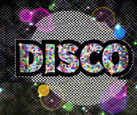 Shiny neon disco party background vector 01 free download