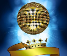 Disco night party neon background vector 12