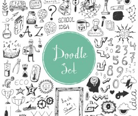 Doodle material vector set 05