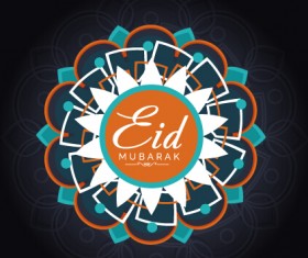 Eid mubarak celebrations vector background 02
