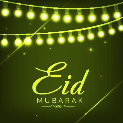 Eid mubarak celebrations vector background 03