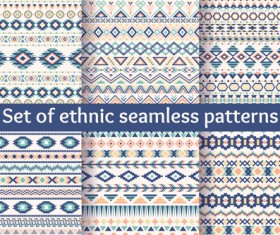 Ethnic ornament pattern seamless vector 01