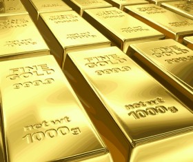 Fine Gold bullion design vector set 03