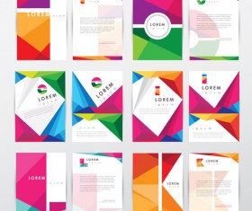 Flyer and cover brochure modern vector material 01