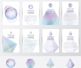 Flyer and cover brochure modern vector material 03