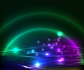 Gloss light lines art background vector 01