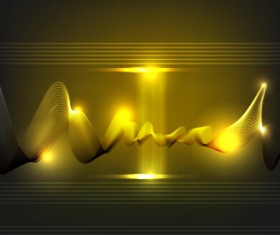 Gloss light lines art background vector 02
