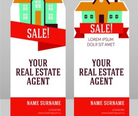 Home sales card creative vector 01