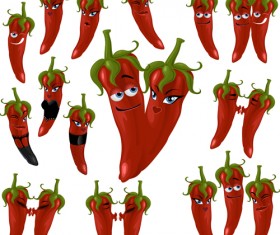 Organic chili pepper poster vector 01 free download