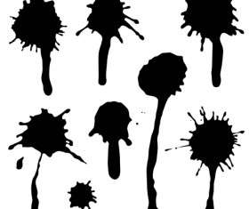 Ink dot splash vector material 01