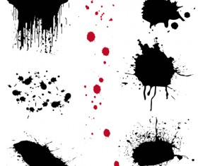 Ink dot splash vector material 02