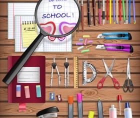 Learning Tools illustration vector set 02