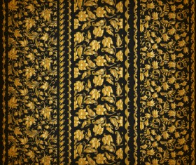 Luxury gold borders vector material set 01