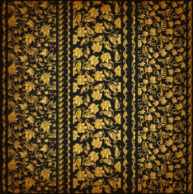 Luxury gold borders vector material set 01