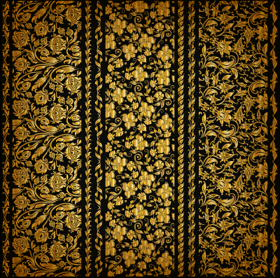 Luxury gold borders vector material set 03