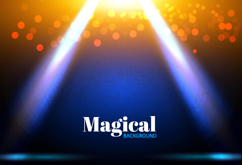 Magical light background art vector 01