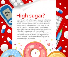 Modern fast food poster material vector 01