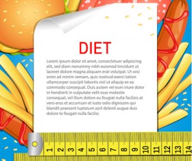 Modern fast food poster material vector 02