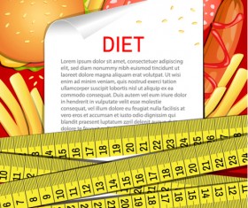 Modern fast food poster material vector 04