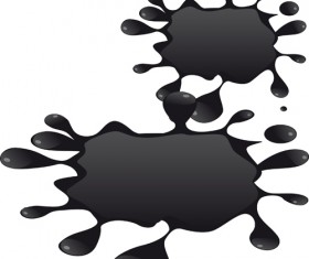 Paint drop textured vector material 02