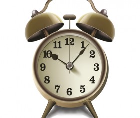 Retro alarm clock design material vector 02