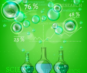 Science with healthcare infographic template vector 03