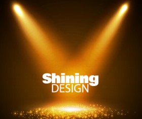 Shining spotlight design vector background 03