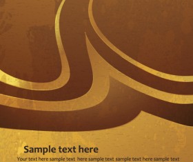 Simple gold art background vector 01
