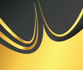 Simple gold art background vector 03