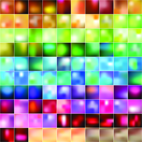 Smooth and colorful blurs vector background 04