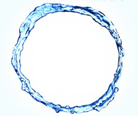 Splash blue water vector background 01