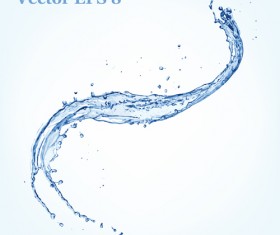 Splash blue water vector background 09