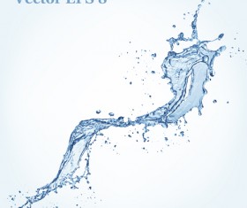 Splash blue water vector background 10