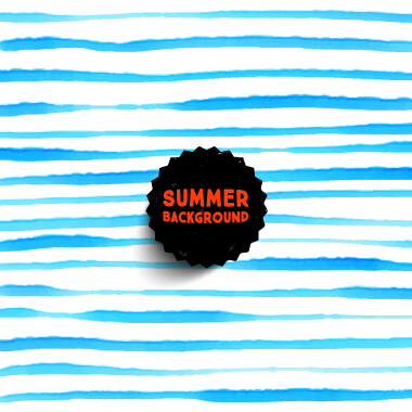 Summer watercolor pattern vector material 03