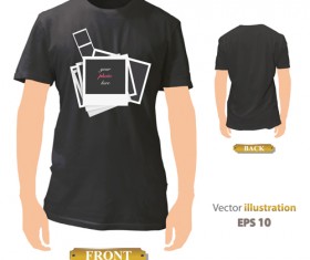 T-shirt front and back creative design vector set 18