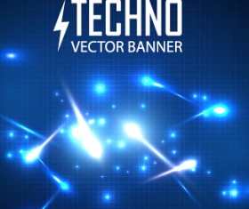 Tech light effects vector design 05