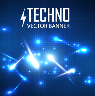 Tech light effects vector design 05