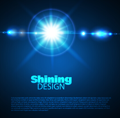 Tech light effects vector design 06