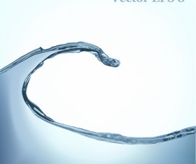 Transparent water splash effect vector background 01