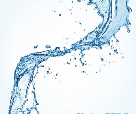Transparent water splash effect vector background 12