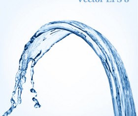 Transparent water splash effect vector background 23
