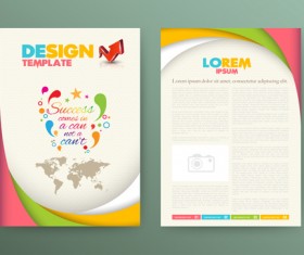Vector cover brochure modern design 01