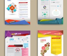 Vector cover brochure modern design 02