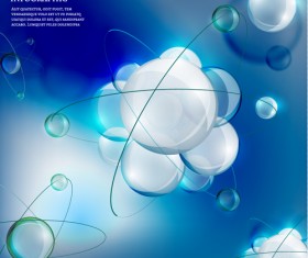 Vector molecule infographics template set 02