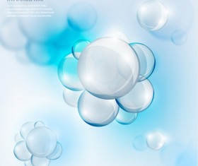 Vector molecule infographics template set 04