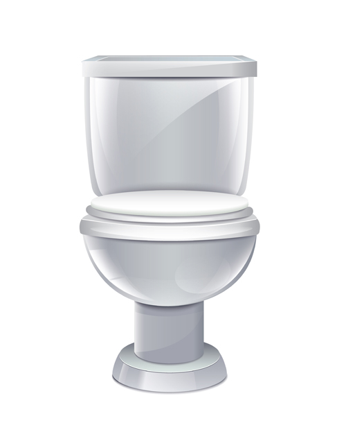 Vector toilet design elements set 02