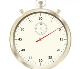 Stopwatch vintage styles vector set 05