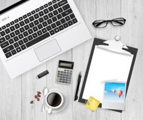 Work desktop template design vector 02